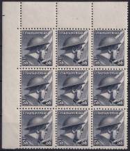 1945, ČSR II, 0387, Výplatní známky: Londýnské vydání - štábní kapitán P. Řídký (1907 - 1943)   ✶✶ ⊞  L H