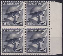 1945, ČSR II, 0387, Výplatní známky: Londýnské vydání - štábní kapitán P. Řídký (1907 - 1943)   ✶✶ ⊞  o P