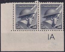 1945, ČSR II, 0387, Londýnské vydání: škpt. P. Řídký (1907-1943) ✶✶ DČ ◫ L D