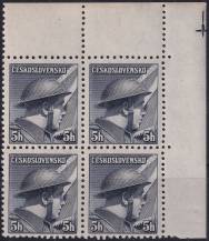 1945, ČSR II, 0387, Londýnské vydání: škpt. P. Řídký (1907-1943) ✶✶ + ⊞ P H