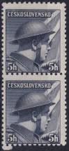 1945, ČSR II, 0387VV, Londýnské vydání: škpt. P. Řídký (1907-1943) ✶✶ ⊟