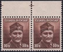 1945, ČSR II, 0388, Londýnské vydání: mjr. Dr. M. Novák (1906-1944) ✶✶ + ◫ o H
