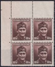 1945, ČSR II, 0388, Výplatní známky: Londýnské vydání - major Dr.  M. Novák (1906 - 1944)   ✶✶ ⊞ L H