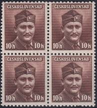 1945, ČSR II, 0388, Výplatní známky: Londýnské vydání - major Dr.  M. Novák (1906 - 1944)   ✶✶ ⊞