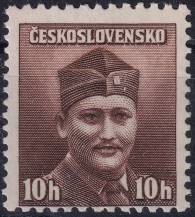 1945, ČSR II, 0388VV, Londýnské vydání: mjr. Dr. M. Novák (1906-1944) ✶✶
