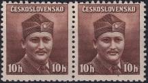 1945, ČSR II, 0388VV, Londýnské vydání: mjr. Dr. M. Novák ✶✶ ◫