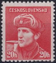 1945, ČSR II, 0389VV, Londýnské vydání: kpt. O. Jaroš (1912-1943) ✶✶