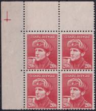 1945, ČSR II, 0389+, Londýnské vydání: kpt. O. Jaroš (1912-1943) ✶✶ ⊞ L H