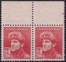 1945, ČSR II, 0389, Londýnské vydání: kpt. O. Jaroš ✶✶ ◫ o H