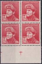 1945, ČSR II, 0389+, Londýnské vydání: kpt. O. Jaroš (1912-1943) ✶✶ ⊞ o D