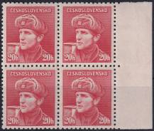 1945, ČSR II, 0389, Výplatní známky: Londýnské vydání - kapitán O. Jaroš (1912 - 1943)   ✶✶ ⊞  o P