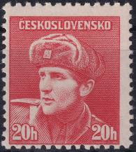 1945, ČSR II, 0389VV, Londýnské vydání: kpt. O. Jaroš (1912-1943) ✶✶