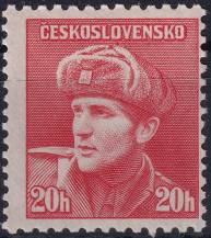 1945, ČSR II, 0389VV, Londýnské vydání: kpt. O. Jaroš (1912-1943) ✶✶