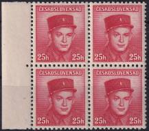 1945, ČSR II, 0390, Výplatní známky: Londýnské vydání - nadporučík S. Zimprich (1916 - 1942)   ✶✶ ⊞ o L