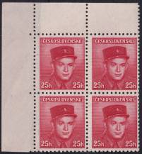 1945, ČSR II, 0390, Výplatní známky: Londýnské vydání - nadporučík S. Zimprich (1916 - 1942)   ✶✶ ⊞ L H