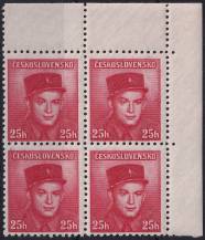 1945, ČSR II, 0390, Výplatní známky: Londýnské vydání - nadporučík S. Zimprich (1916 - 1942)   ✶✶ ⊞ P H