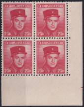 1945, ČSR II, 0390, Výplatní známky: Londýnské vydání - nadporučík S. Zimprich (1916 - 1942)   ✶✶ ⊞ P D