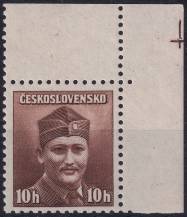 1945, ČSR II, 0388, Londýnské vydání: mjr. Dr. M. Novák (1906-1944) ✶✶ + P H