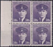 1945, ČSR II, 0391, Výplatní známky: Londýnské vydání - nadporučík J. Král (1910 - 1940)   ✶✶ ⊞ o L
