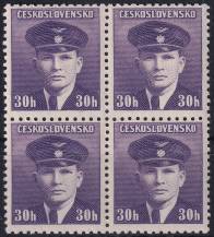 1945, ČSR II, 0391, Výplatní známky: Londýnské vydání - nadporučík J. Král (1910 - 1940)   ✶✶ ⊞ 