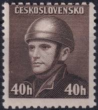 1945, ČSR II, 0392VV, Londýnské vydání: rtm. J. Gabčík (1908-1942) ✶✶