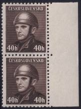 1945, ČSR II, 0392, Londýnské vydání: rtm. J. Gabčík ✶✶ ⊟ o P