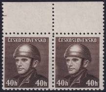 1945, ČSR II, 0392, Londýnské vydání: rtm. J. Gabčík ✶✶ ◫ o H