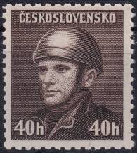 1945, ČSR II, 0392, Londýnské vydání: rtm. J. Gabčík ✶✶