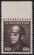 1945, ČSR II, 0392, Londýnské vydání: rtm. J. Gabčík ✶✶ o H