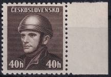 1945, ČSR II, 0392, Londýnské vydání: rtm. J. Gabčík ✶✶ o P