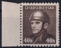 1945, ČSR II, 0392, Londýnské vydání: rtm. J. Gabčík ✶✶ o L