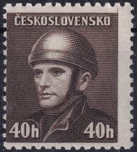 1945, ČSR II, 0392VV, Londýnské vydání: rtm. J. Gabčík (1908-1942) ✶✶