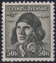 1945, ČSR II, 0393, Londýnské vydání: škpt. A. Vašátko ✶✶