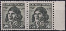 1945, ČSR II, 0393, Londýnské vydání: škpt. A. Vašátko ✶✶ ◫ o P
