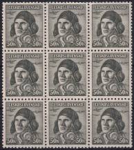 1945, ČSR II, 0393, Výplatní známky: Londýnské vydání - štábní kapitán A. Vašátko (1908 - 1942)   ✶✶ ⊞ 