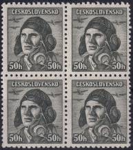 1945, ČSR II, 0393, Výplatní známky: Londýnské vydání - štábní kapitán A. Vašátko (1908 - 1942)   ✶✶ ⊞