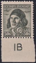 1945, ČSR II, 0393DČ, Londýnské vydání: škpt. A. Vašátko (1908-1942) ✶✶ o D