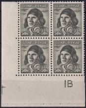 1945, ČSR II, 0393DO+DČ, Londýnské vydání: škpt. A. Vašátko (1908-1942) ✶✶ ⊞ L D +