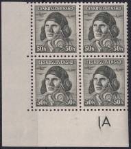 1945, ČSR II, 0393VV+DČ, Londýnské vydání: škpt. A. Vašátko (1908-1942) ✶✶ ⊞ L D