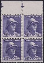 1945, ČSR II, 0394, Londýnské vydání: svob. F. Adámek (1919-1941) ✶✶ ⊞ o H +