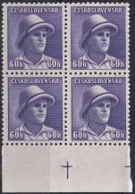 1945, ČSR II, 0394, Londýnské vydání: svob. F. Adámek (1919-1941) ✶✶ ⊞ o D +