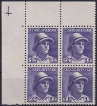 1945, ČSR II, 0394, Londýnské vydání: svob. F. Adámek (1919-1941) ✶✶ ⊞ L H +