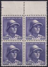 1945, ČSR II, 0394, Výplatní známky: Londýnské vydání - svobodník F. Adámek (1919 - 1941)   ✶✶ ⊞  o H