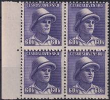 1945, ČSR II, 0394VV, Londýnské vydání: svob. F. Adámek (1919-1941) ✶✶ ⊞ o L