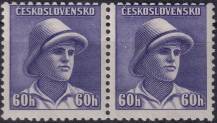 1945, ČSR II, 0394VV, Londýnské vydání: svob. F. Adámek (1919-1941) ✶✶ ◫