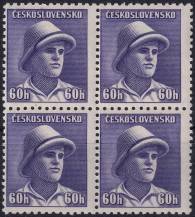 1945, ČSR II, 0394VV, Londýnské vydání: svob. F. Adámek (1919-1941) ✶✶ ⊞
