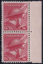 1945, ČSR II, 0395, Londýnské vydání: škpt. P. Řídký ✶✶ ⊟ o P