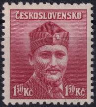 1945, ČSR II, 0396, Londýnské vydání: mjr. Dr. M. Novák ✶✶
