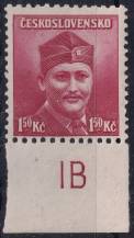 1945, ČSR II, 0396, Londýnské vydání: mjr. Dr. M. Novák ✶✶ DČ o D