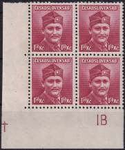 1945, ČSR II, 0396DČ, Londýnské vydání: mjr. Dr. M. Novák (1906-1944) ✶✶ ⊞ L D +